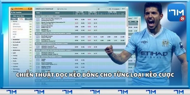 Chiến thuật đọc kèo bóng cho từng loại kèo cược