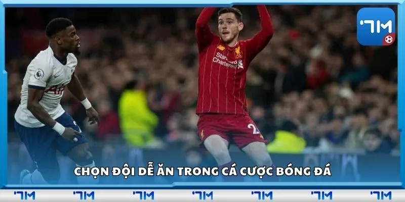 Chọn đội dễ ăn trong cá cược bóng đá